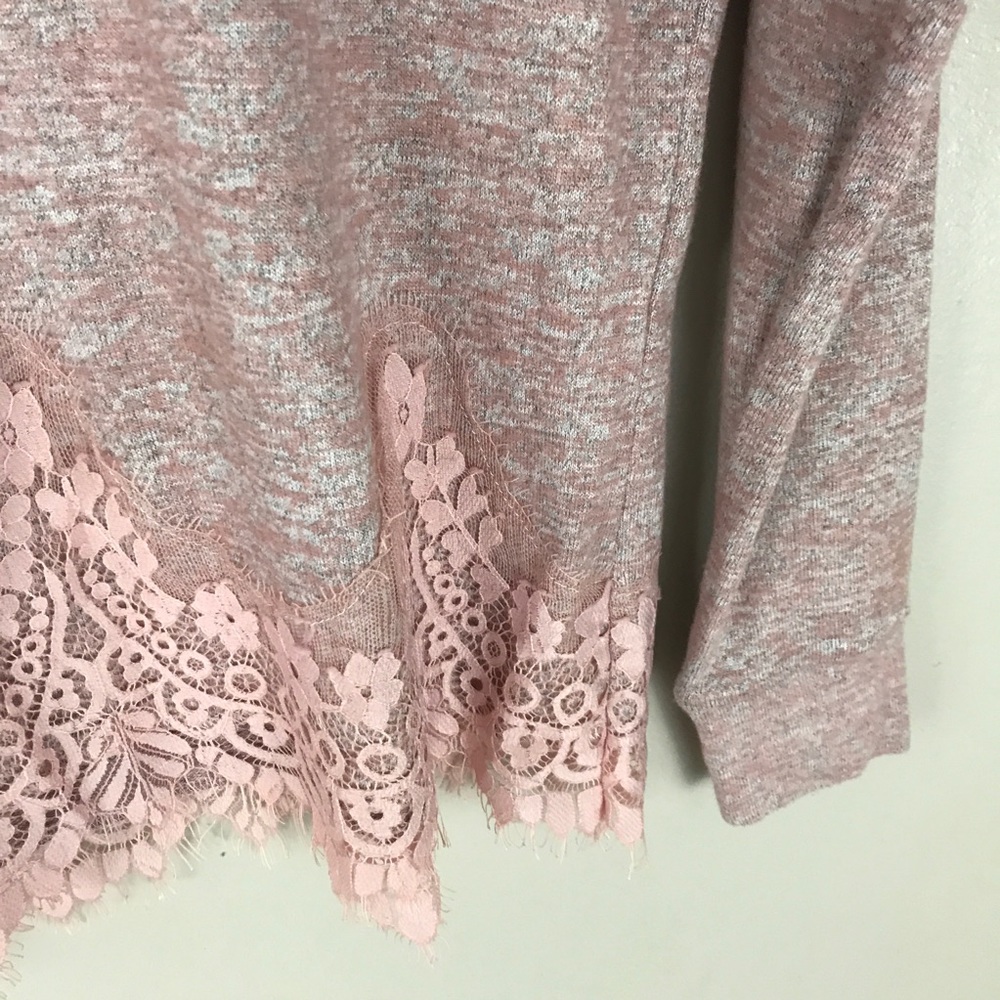 Coco jaimeson Pink Lace soft sweater oversized XS - Picture 5 of 6